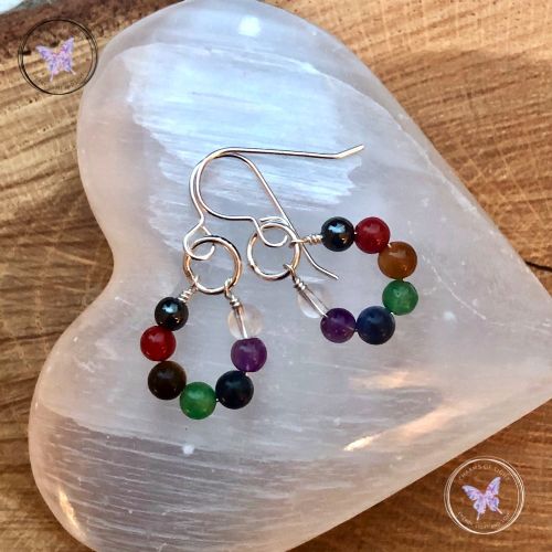 Chakra Hoop Earrings